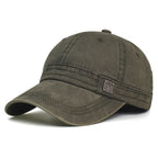 Barrie vintage-wash cotton cap, front view