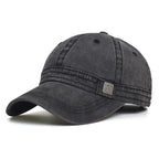 Barrie vintage-wash cotton cap, back view showing strap closure