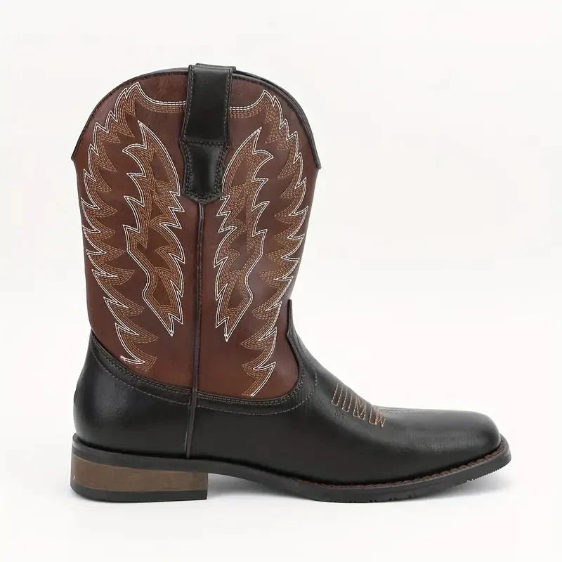 Beau Leather Cowboy Boots – side view