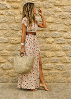 Briane Paisley Maxi Dress – front view