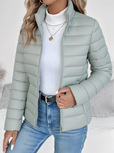 Brienne | Lightweight Quilted Spring Jacket – front view