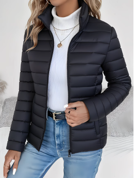 Brienne | Lightweight Quilted Spring Jacket – front view