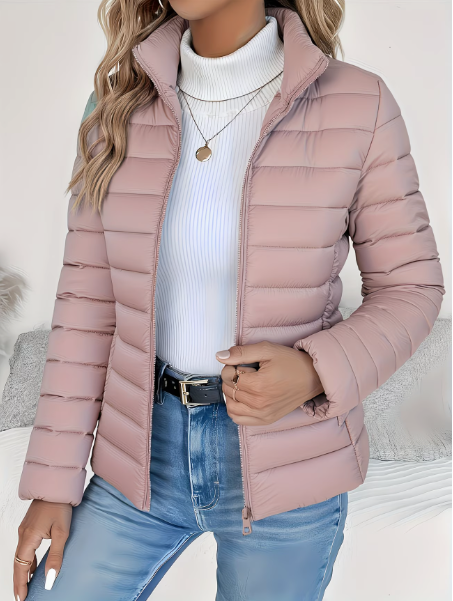Brienne | Lightweight Quilted Spring Jacket – front view