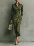 Briselora Wrap Dress – front view