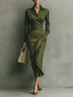 Briselora Wrap Dress – front view