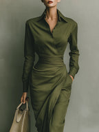 Briselora Wrap Dress – back view