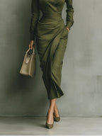 Briselora Wrap Dress – detail view