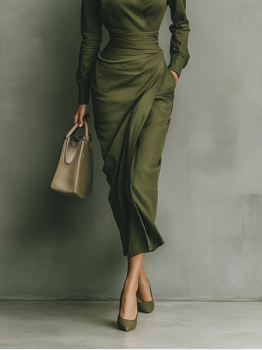 Briselora Wrap Dress – detail view