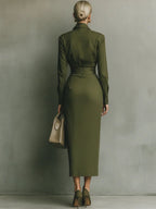 Briselora Wrap Dress – styled view