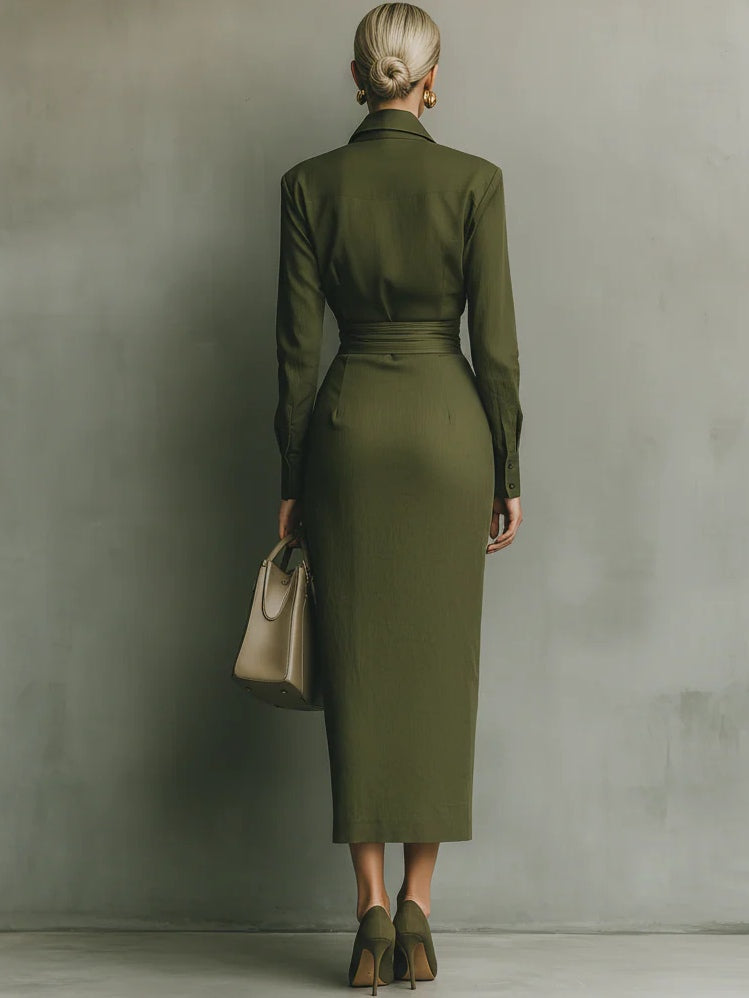 Briselora Wrap Dress – styled view