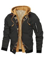 Brysen | Hooded Warm-Lined Zip Jacket – front view
