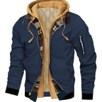 Brysen | Hooded Warm-Lined Zip Jacket – front view