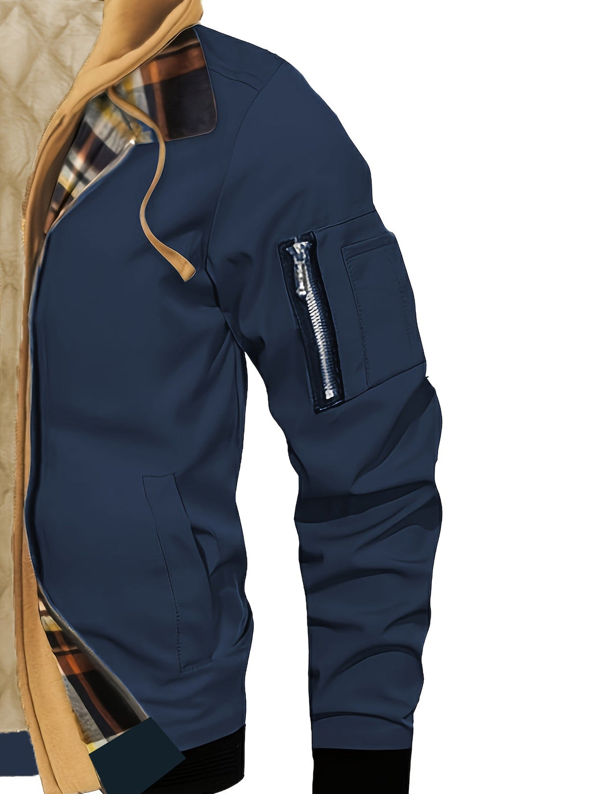 Brysen | Hooded Warm-Lined Zip Jacket – detail view