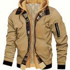 Brysen | Hooded Warm-Lined Zip Jacket – front view