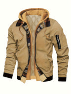 Brysen | Hooded Warm-Lined Zip Jacket – front view