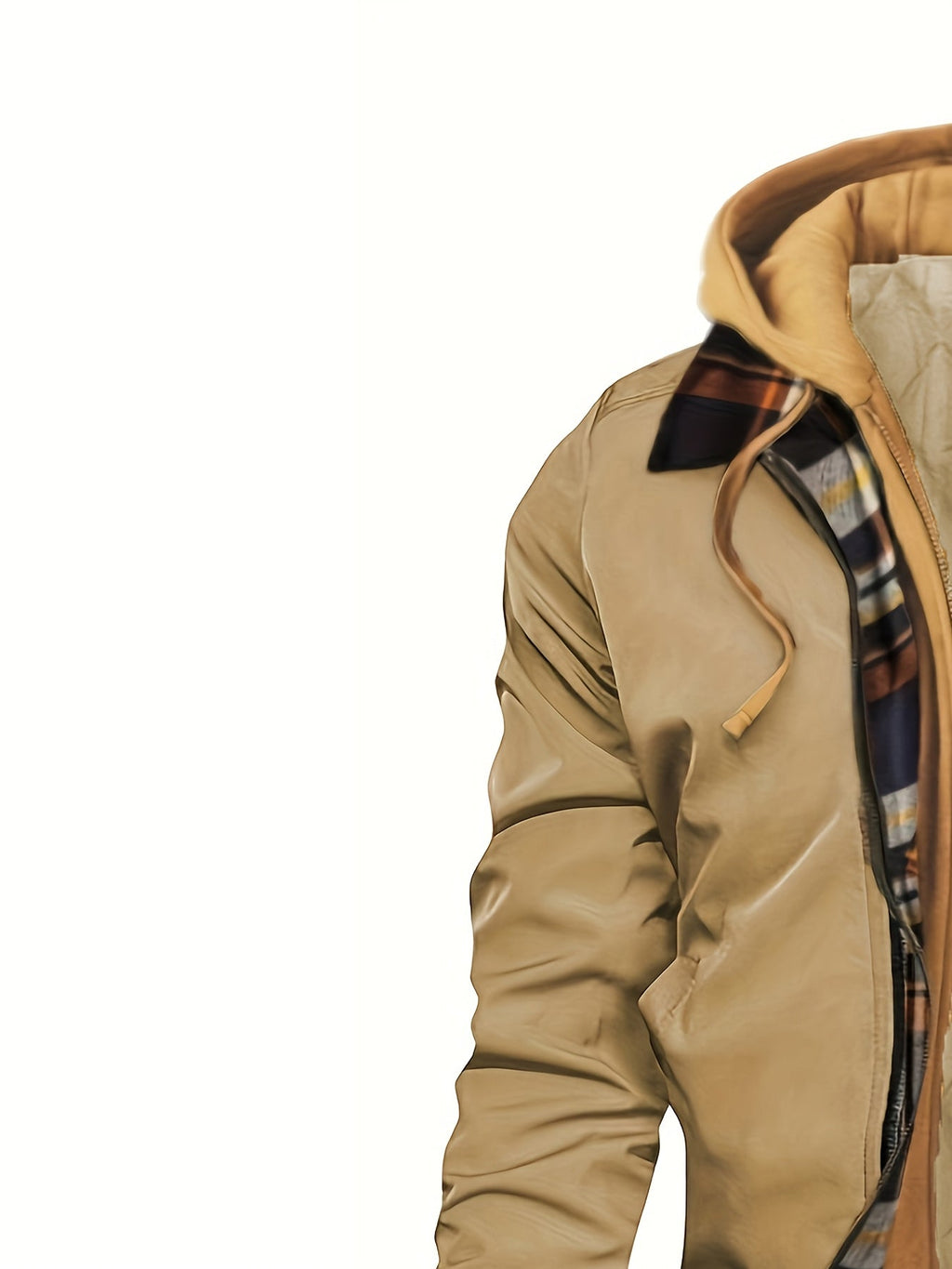 Brysen | Hooded Warm-Lined Zip Jacket – side view