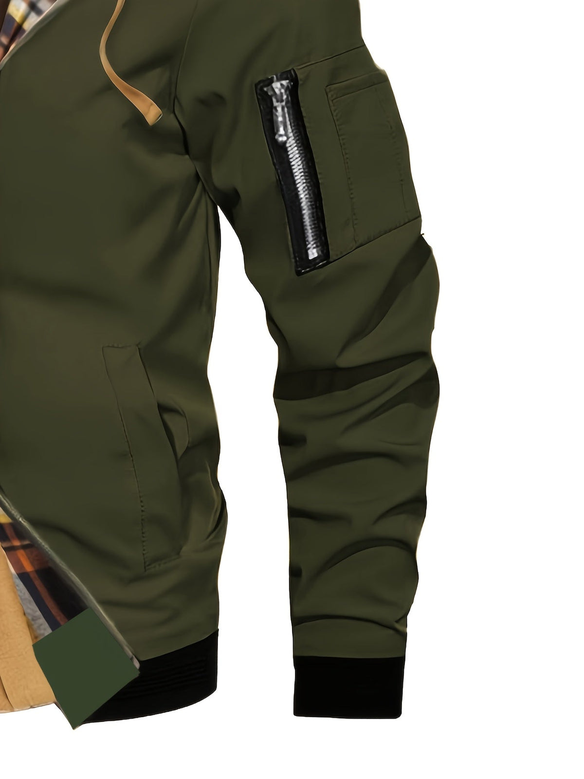 Brysen | Hooded Warm-Lined Zip Jacket – detail view