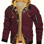 Brysen | Hooded Warm-Lined Zip Jacket – front view
