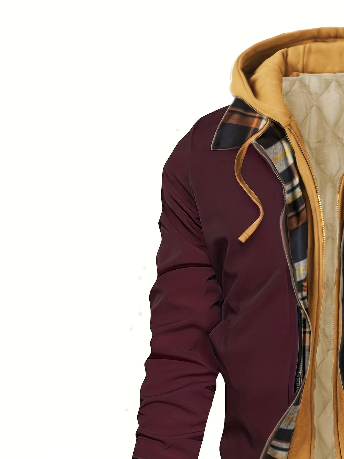 Brysen | Hooded Warm-Lined Zip Jacket – side view