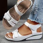 Candice | Elegant Orthopedic Strap Sandal – white