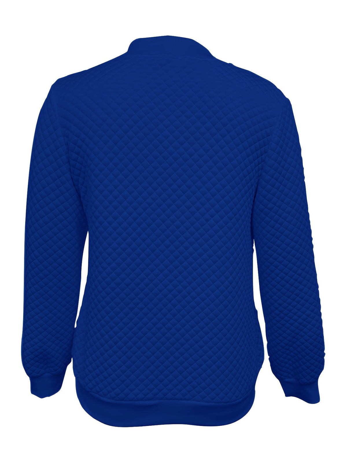 Carlotta | Quilted-Texture Baseball Jacket – back view