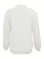 Carolyn Diamond-Quilted Zip Bomber Jacket – front view