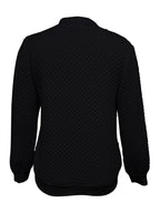 Carolyn Diamond-Quilted Zip Bomber Jacket – back view