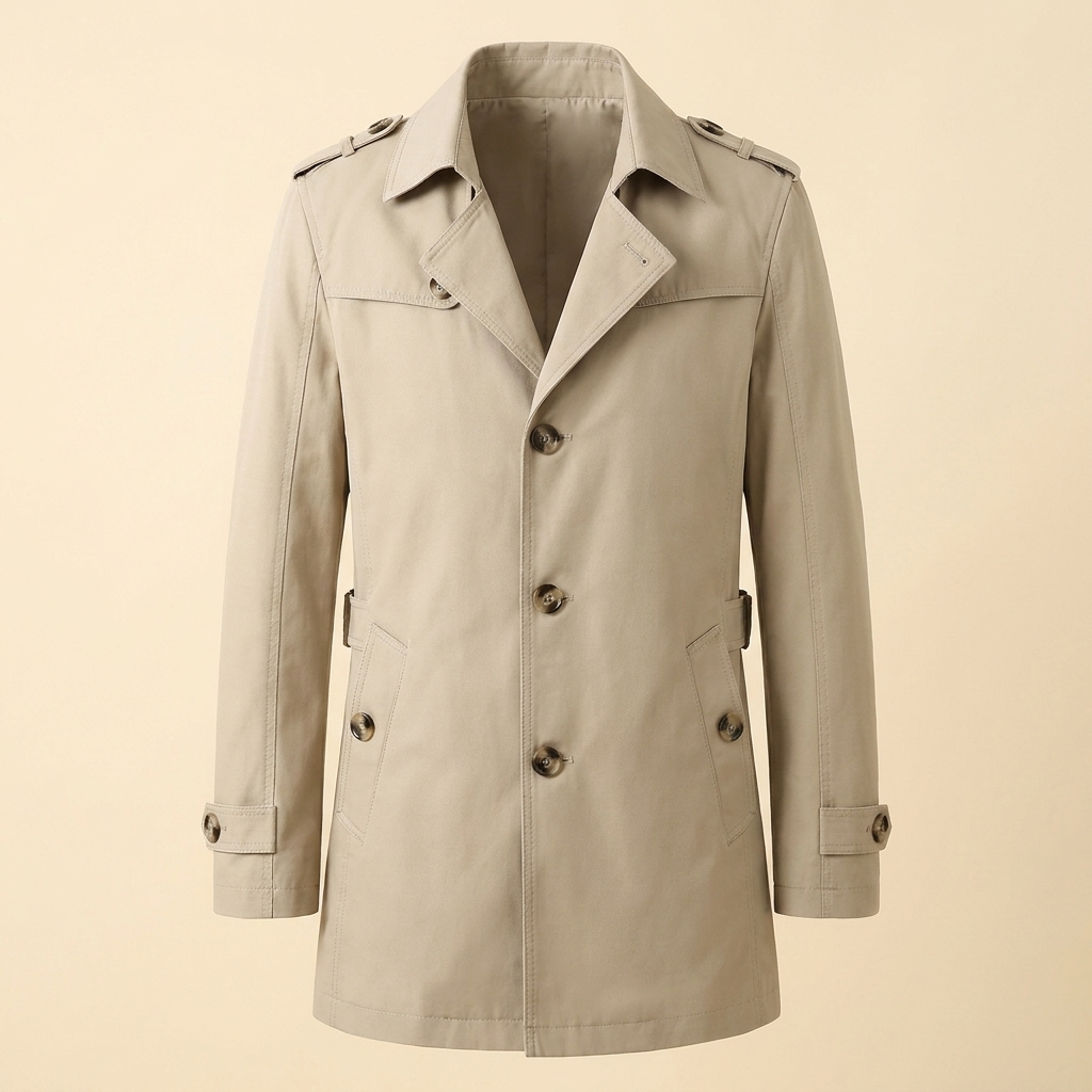 Carter Trench Coat in beige – product front view