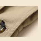 Carter Trench Coat – twill fabric close-up