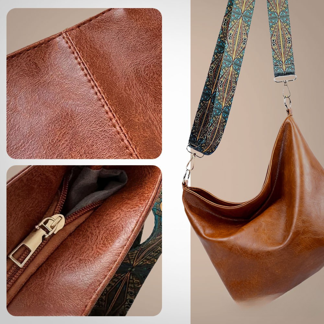 Carys | Elegant Strap Tote Bag – side view