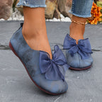 Cecile | Bow-Accent Slip-On Flats – styled view