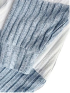 Cecilia | Textured Colour-Block Hooded Jacket – detail view
