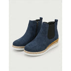 Cerys | Cozy Wedge Ankle Boots – front view