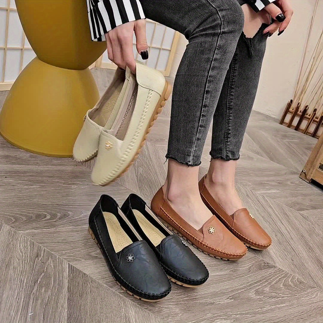 Charlene Soft Slip-On Loafers – styled view