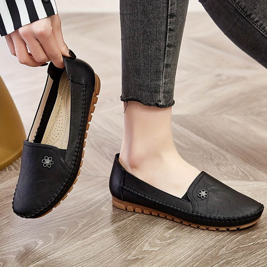 Charlene Soft Slip-On Loafers – styled view