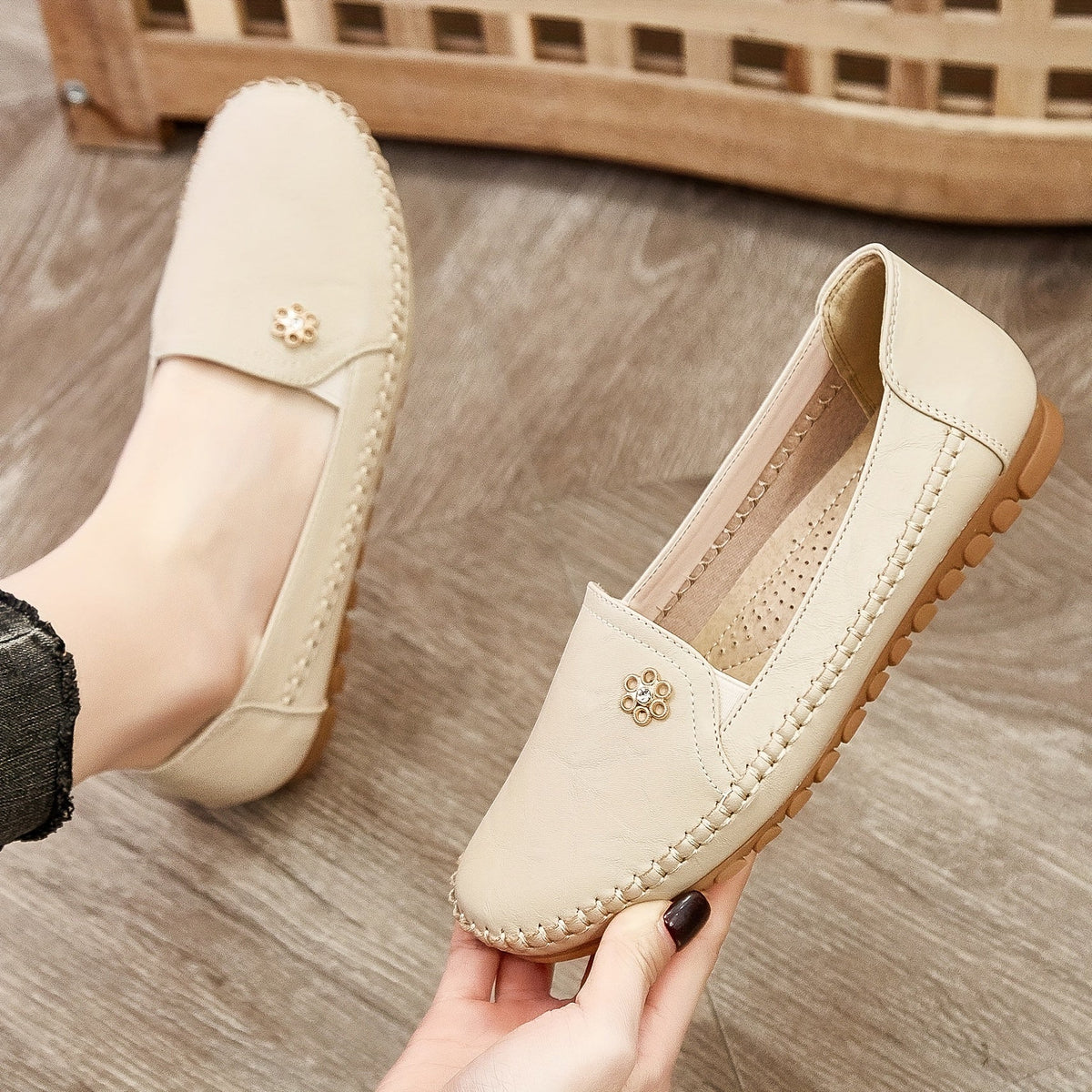 Charlene Soft Slip-On Loafers – side view