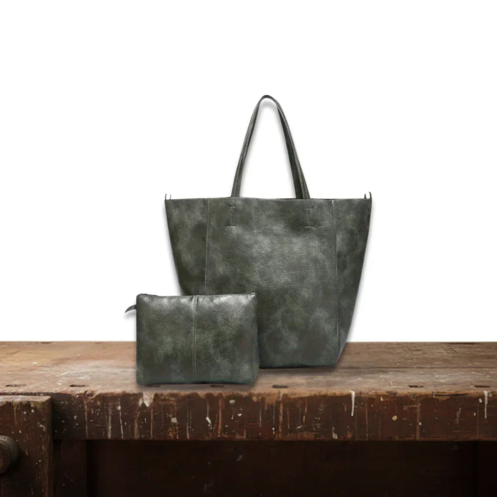 Christine | Classic Retro Wallet and Tote Bag – front view