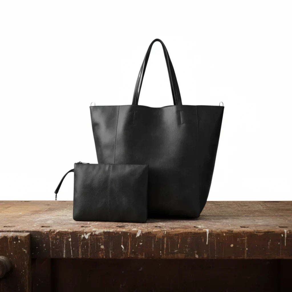 Christine | Classic Retro Wallet and Tote Bag – front view