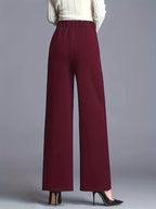 Claudia | High-Waisted Wide-Leg Pants – back view