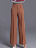 Claudia | High-Waisted Wide-Leg Pants – front view