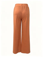 Claudia | High-Waisted Wide-Leg Pants – back view