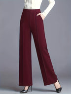 Claudia | High-Waisted Wide-Leg Pants – front view