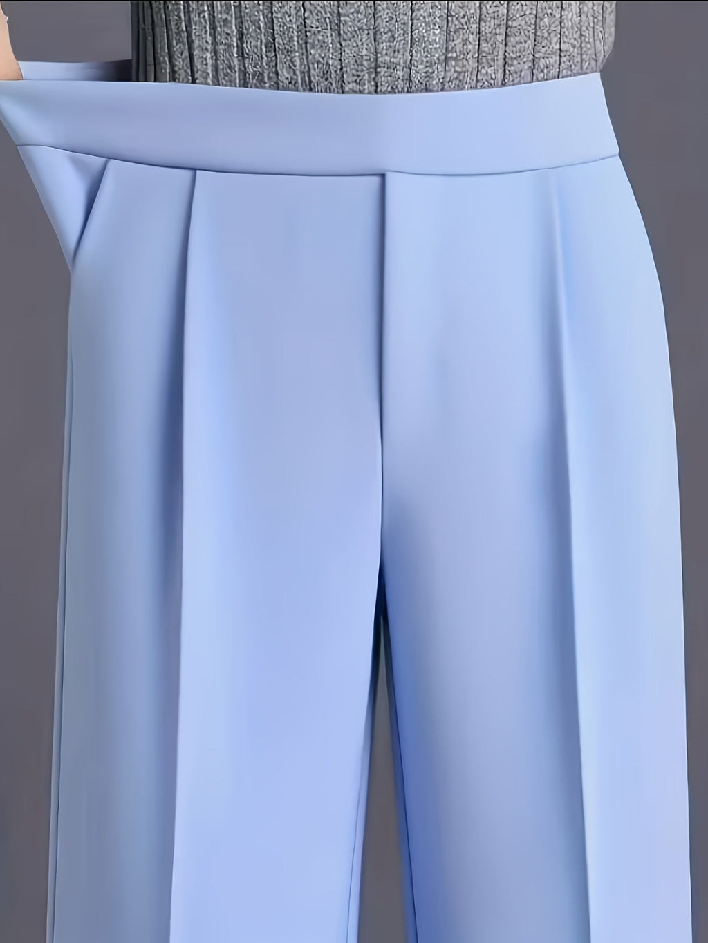 Claudia | High-Waisted Wide-Leg Pants – detail view