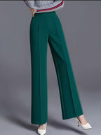Claudia | High-Waisted Wide-Leg Pants – back view