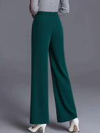 Claudia | High-Waisted Wide-Leg Pants – back view