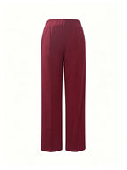 Claudia | High-Waisted Wide-Leg Pants – front view