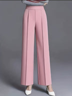 Claudia | High-Waisted Wide-Leg Pants – front view