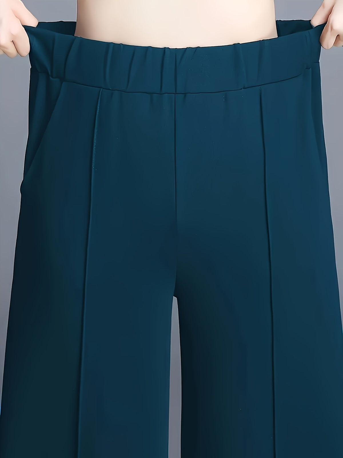 Claudia | High-Waisted Wide-Leg Pants – detail view