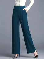 Claudia | High-Waisted Wide-Leg Pants – front view