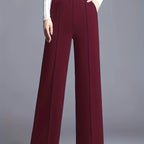 Claudia | High-Waisted Wide-Leg Pants – front view